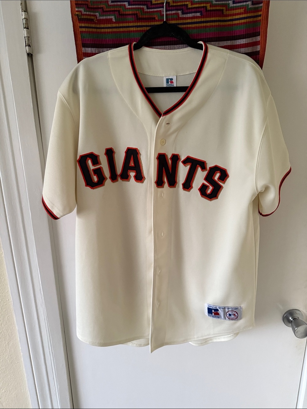 Vintage Russell Athletic Cream San Francisco Giants Jersey